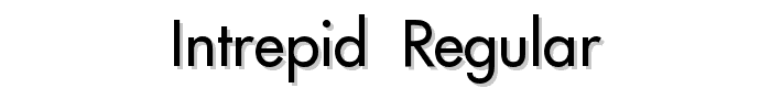 Intrepid Regular font